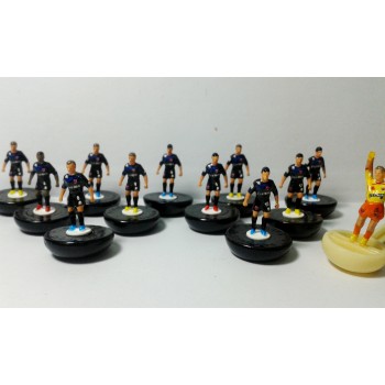 Subbuteo Andrew Table Soccer Panionios 2016-2017 3rd kit on Hasbro Classic Bases 